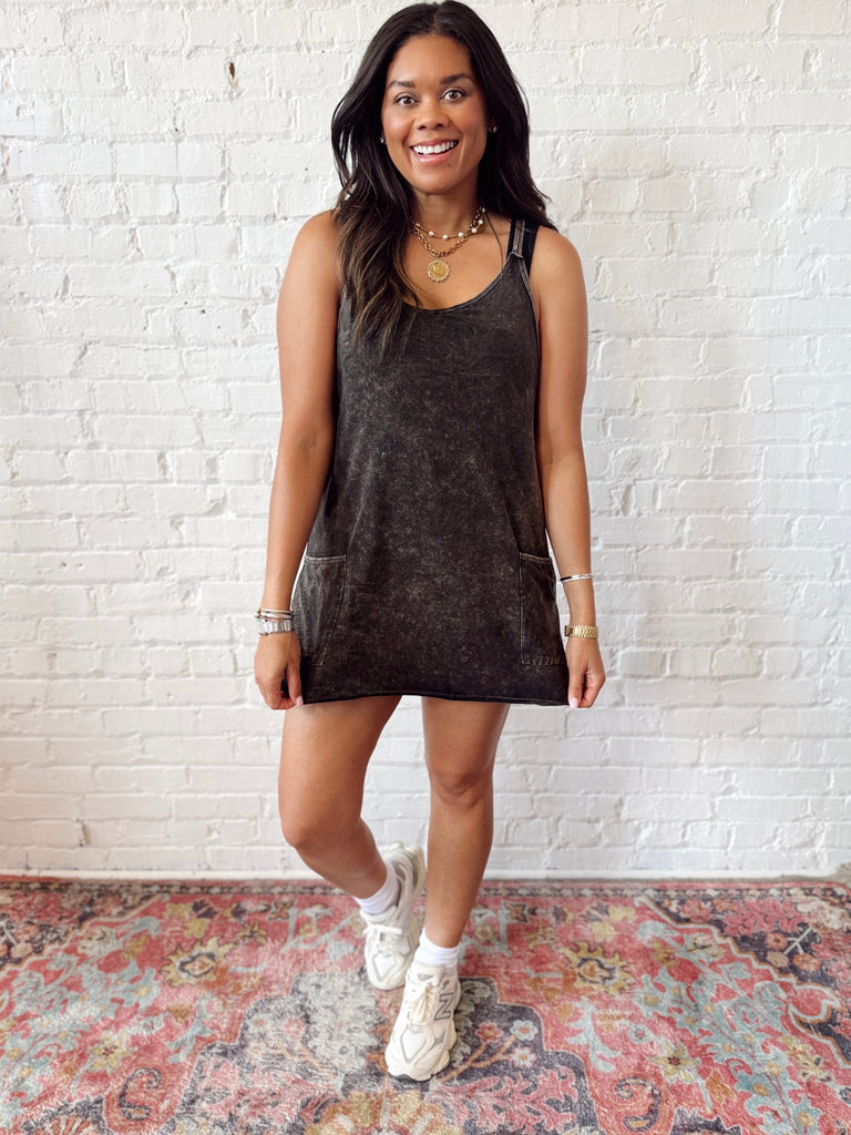 Coco Romper Dress Black