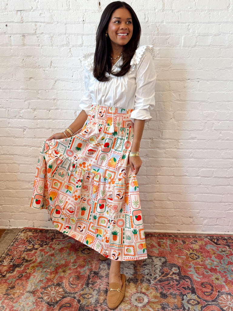 Palm Spritz Maxi Skirt