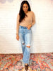 Rose High Rise 90's Straight Jeans in Light Wash