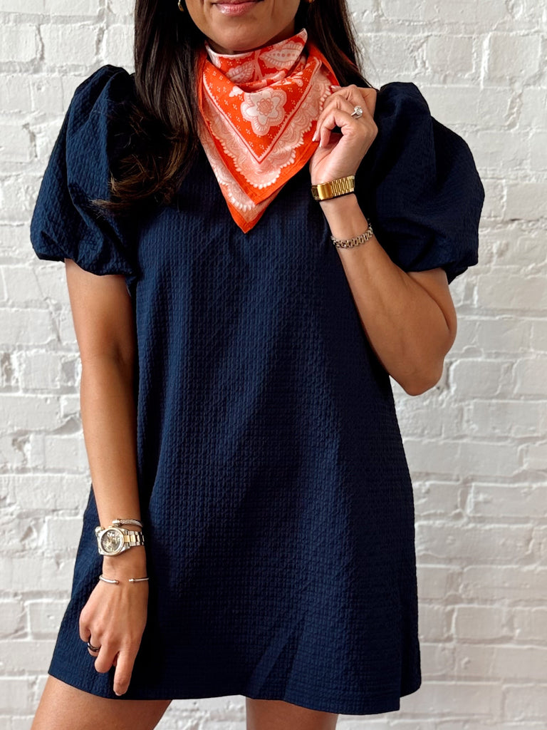 Orange Floral Bandana