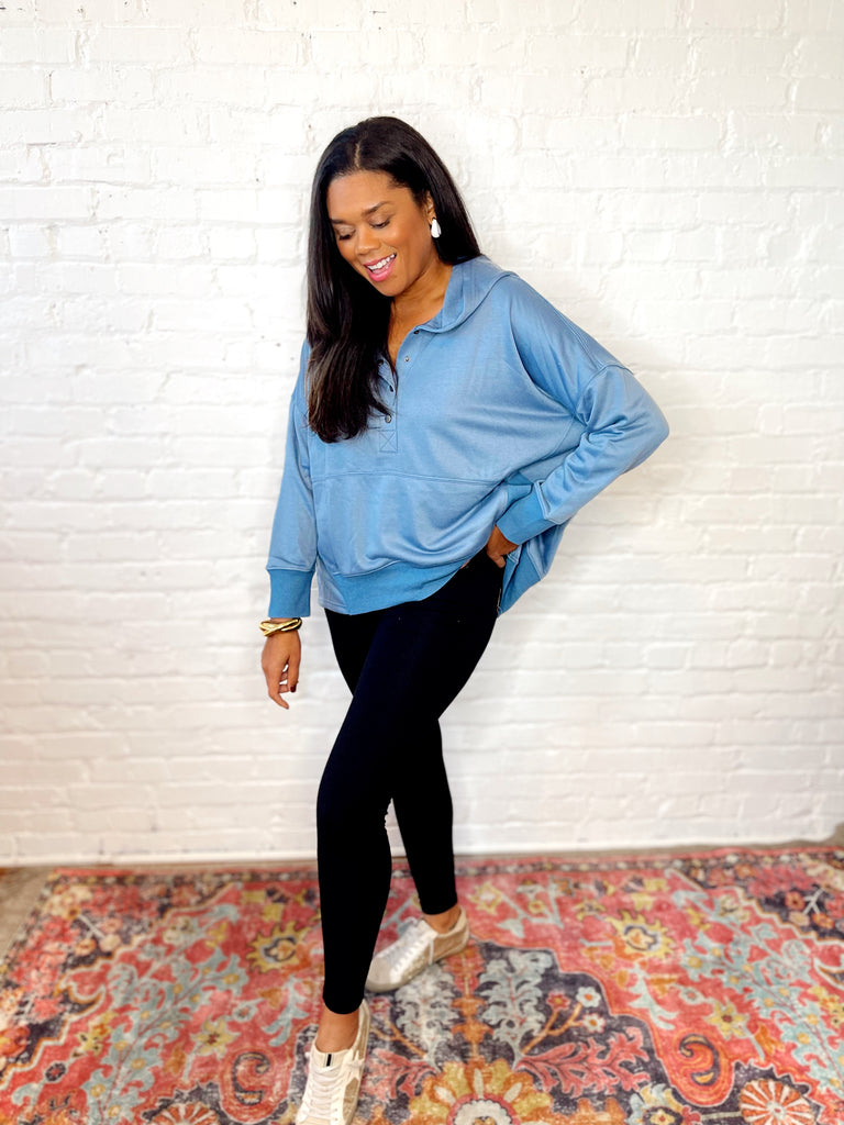 Best Friend Hoodie Blue