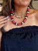 School Spirit Necklace - Burgundy