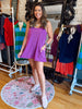 Get it Done Romper Dress - Purple