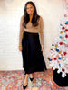 Almost Xmas Maxi Skirt in Black
