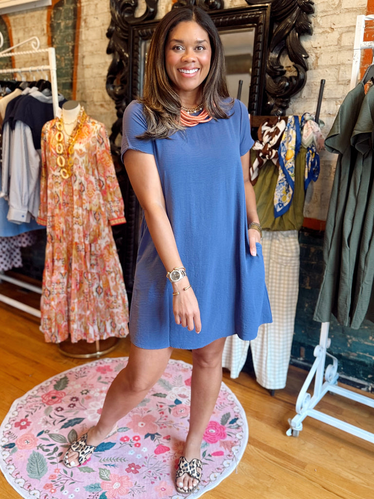 Easy Livin Dress Lilac Gray