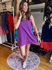 Get it Done Romper Dress - Purple