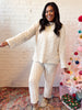 Cozy Cable Knit Set Ivory