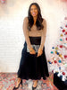 Almost Xmas Maxi Skirt in Black