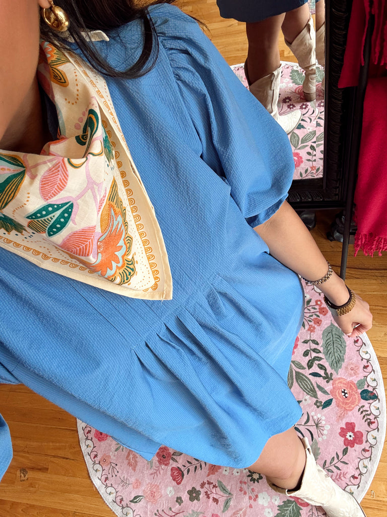 Ivory Floral Bandana