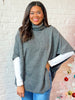 Elevated Poncho Grey