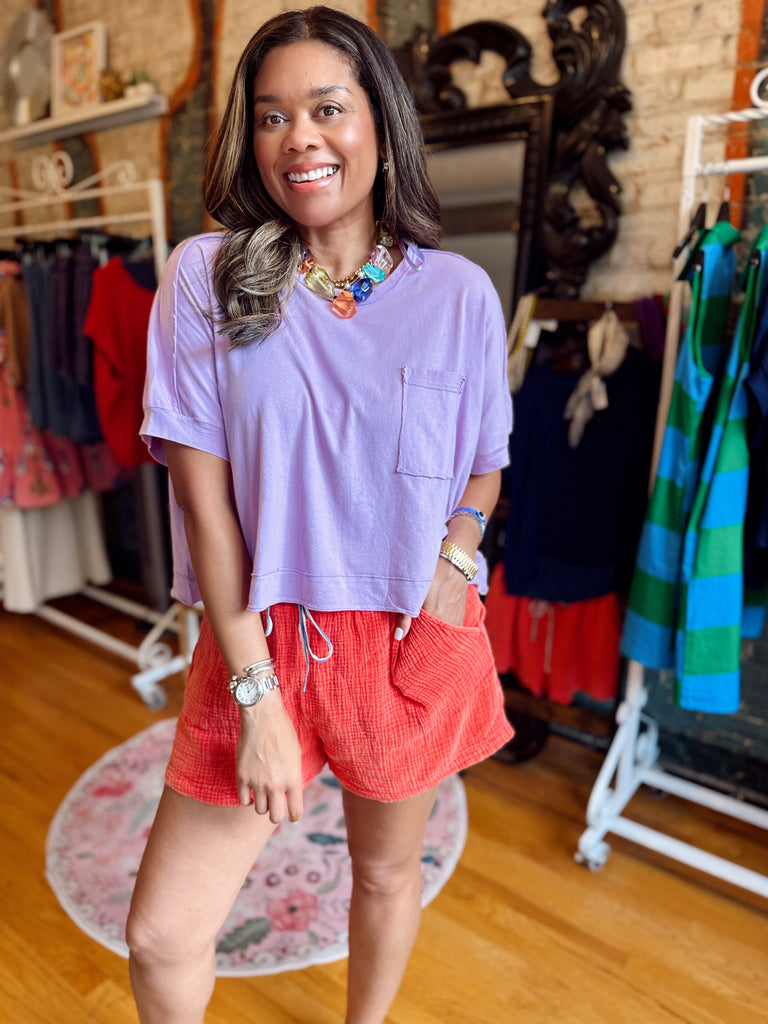Weekend Warrior Tee - Lavendar