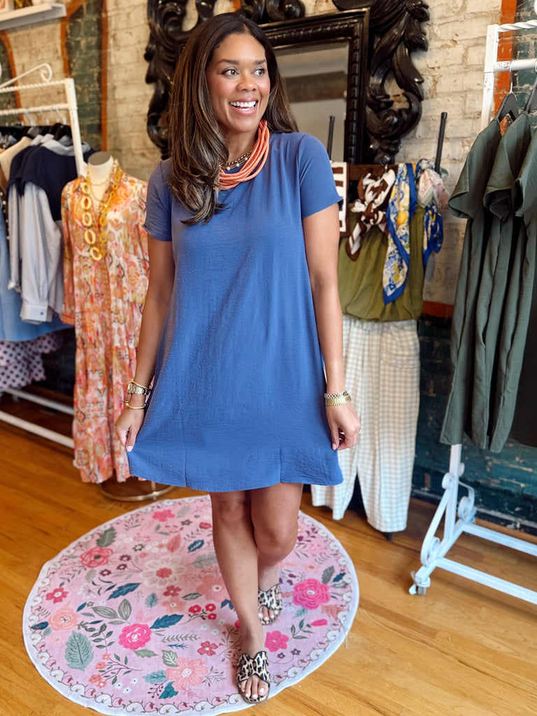 Easy Livin Dress Lilac Gray