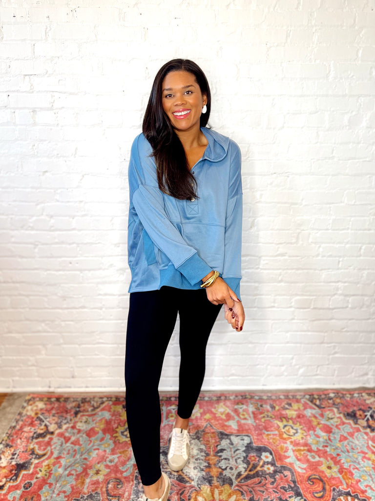 Best Friend Hoodie Blue