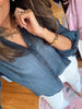Blue Standard Button Down Shirt