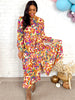 Gold Gardens Maxi Dress