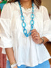 Lets Link Up Necklace Blue