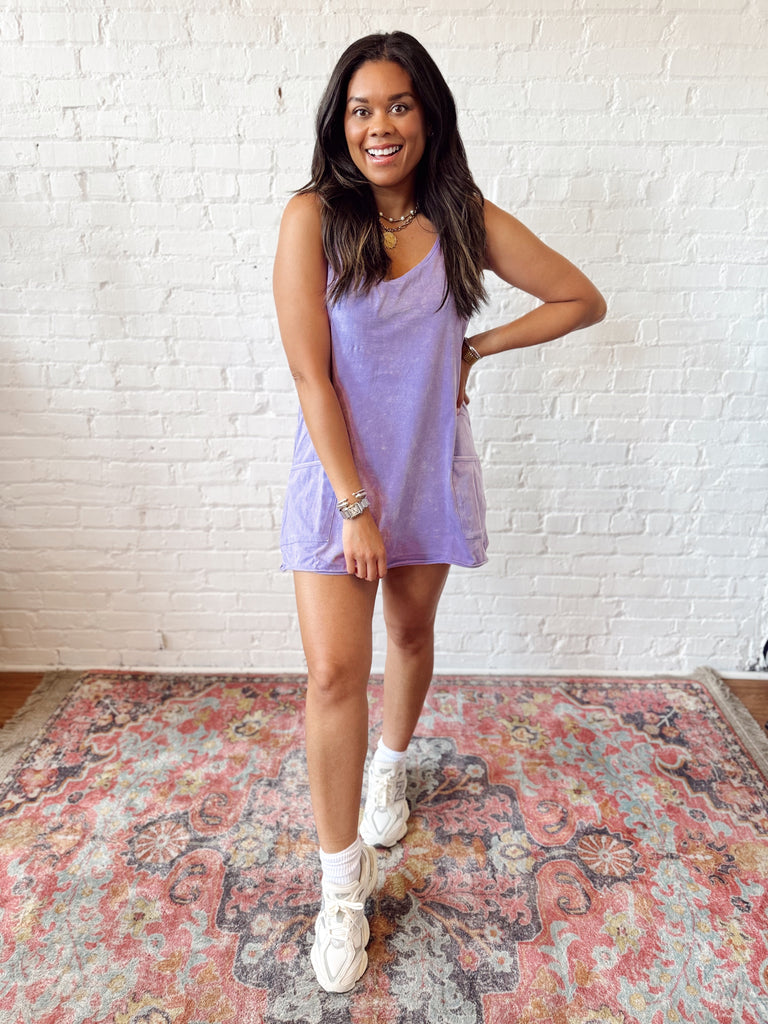 Coco Romper Dress Purple