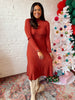 Cranberry Spice Knit Maxi