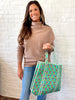 Quilted Market Tote - Spearmint