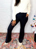 Super Soft Flared Leggings in Black