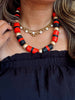 School Spirit Necklace - Red