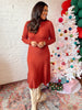 Cranberry Spice Knit Maxi