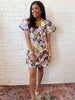Painted Petals Dress Purple