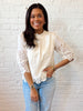 Scalloped Eyelet Blouse