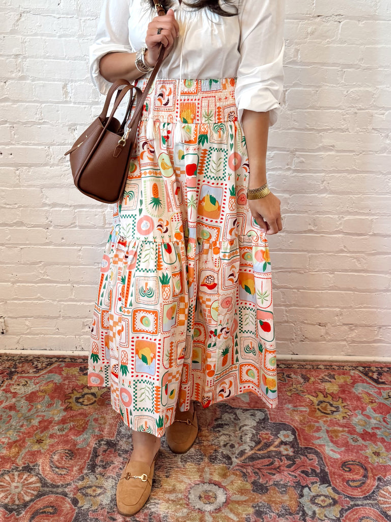 Palm Spritz Maxi Skirt