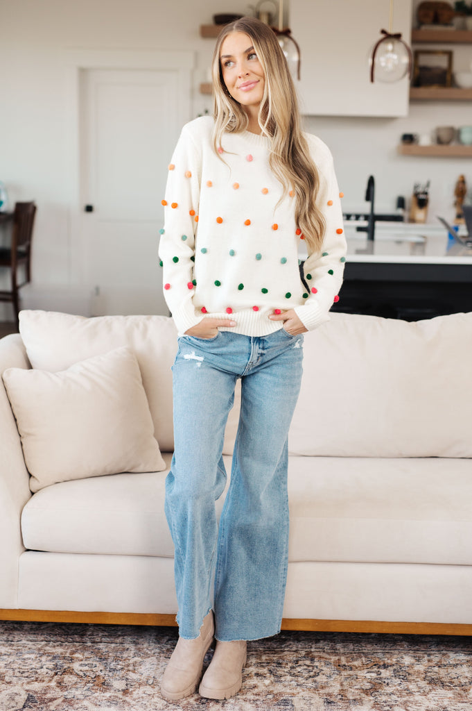 Rainbow Pebbles Detail Sweater