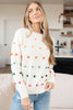 Rainbow Pebbles Detail Sweater