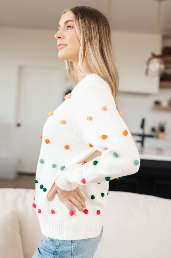 Rainbow Pebbles Detail Sweater