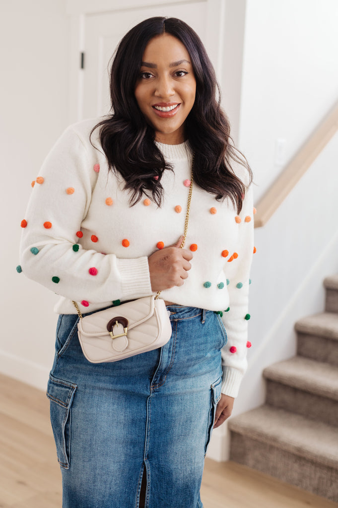Rainbow Pebbles Detail Sweater