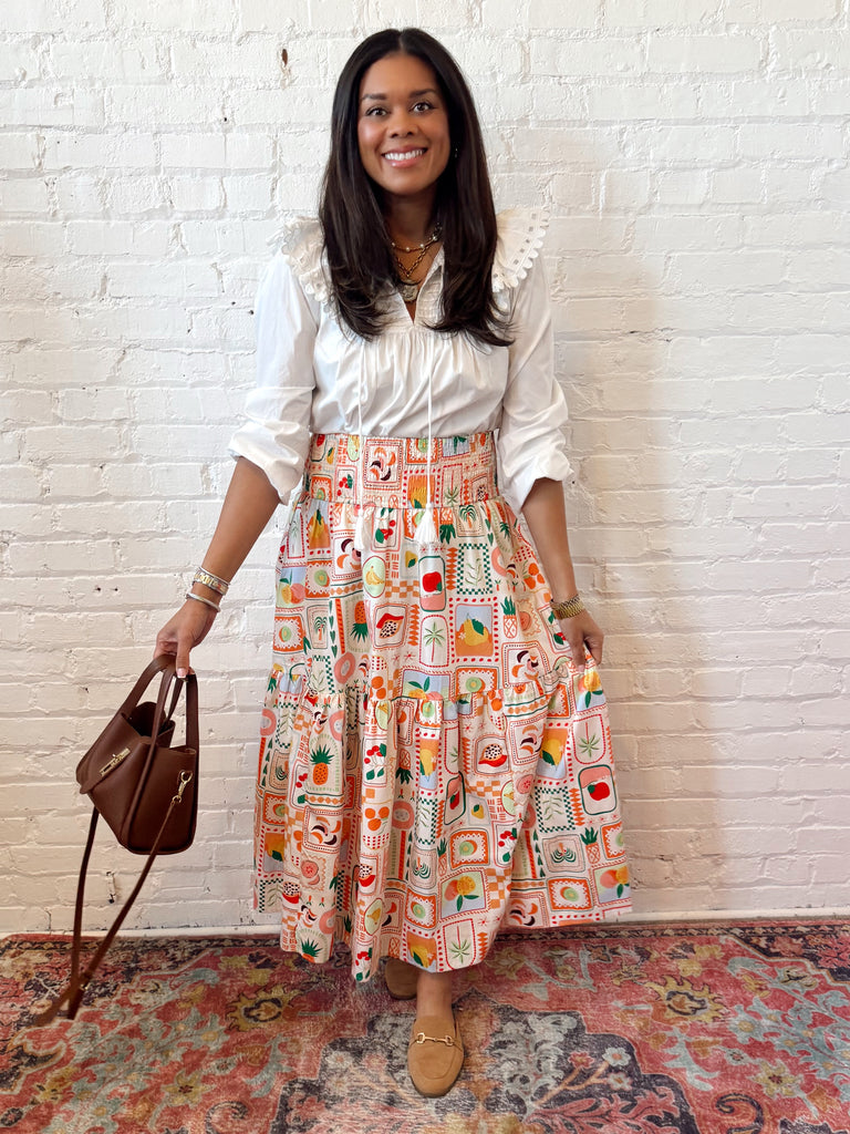 Palm Spritz Maxi Skirt