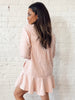 Evelyn Striped Dress Pink