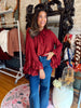 Heiress Blouse Red