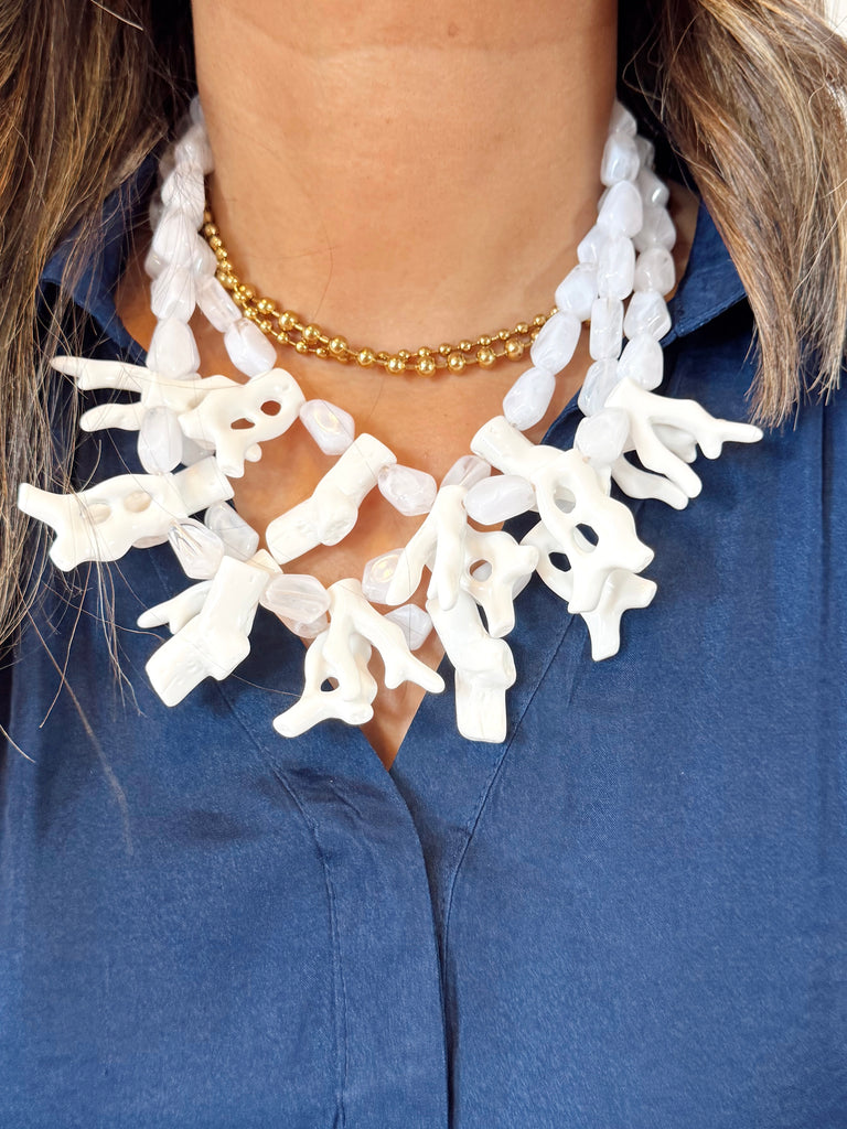 White Coral Necklace