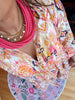 Rope Necklace in Dark Pink