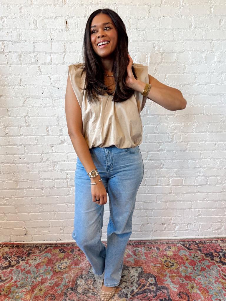 Modern Muse Top Khaki