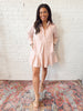 Evelyn Striped Dress Pink