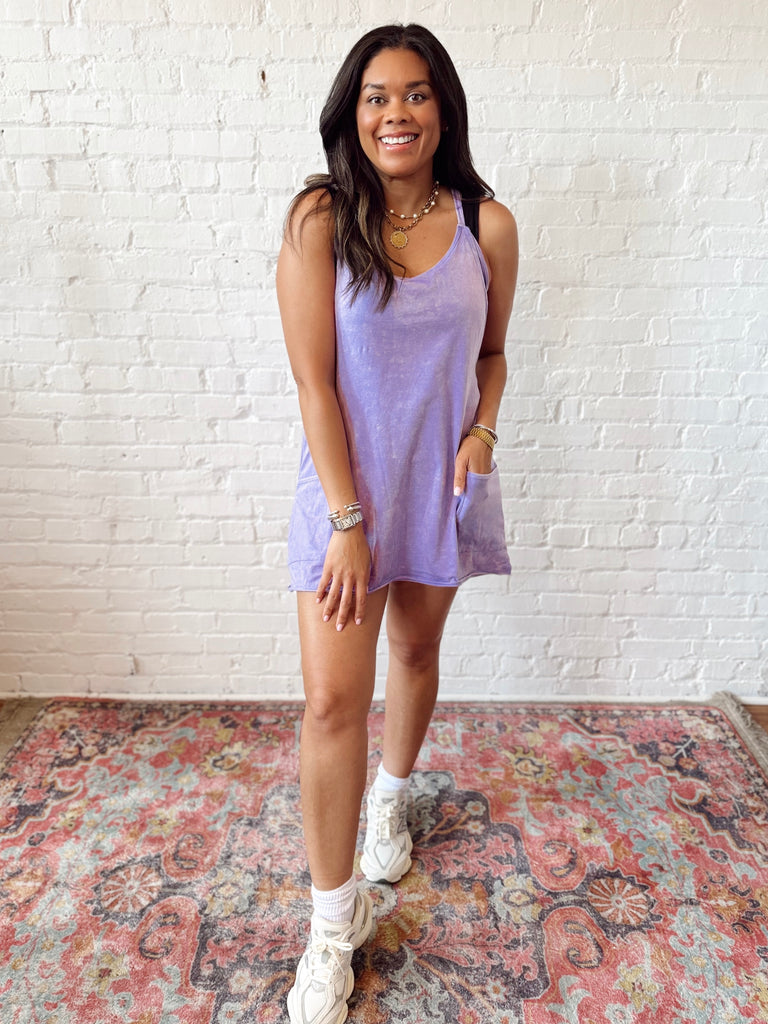 Coco Romper Dress Purple