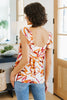 Francesca Embroidered Top in Rust