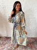 Boho Mosaic Midi Dress