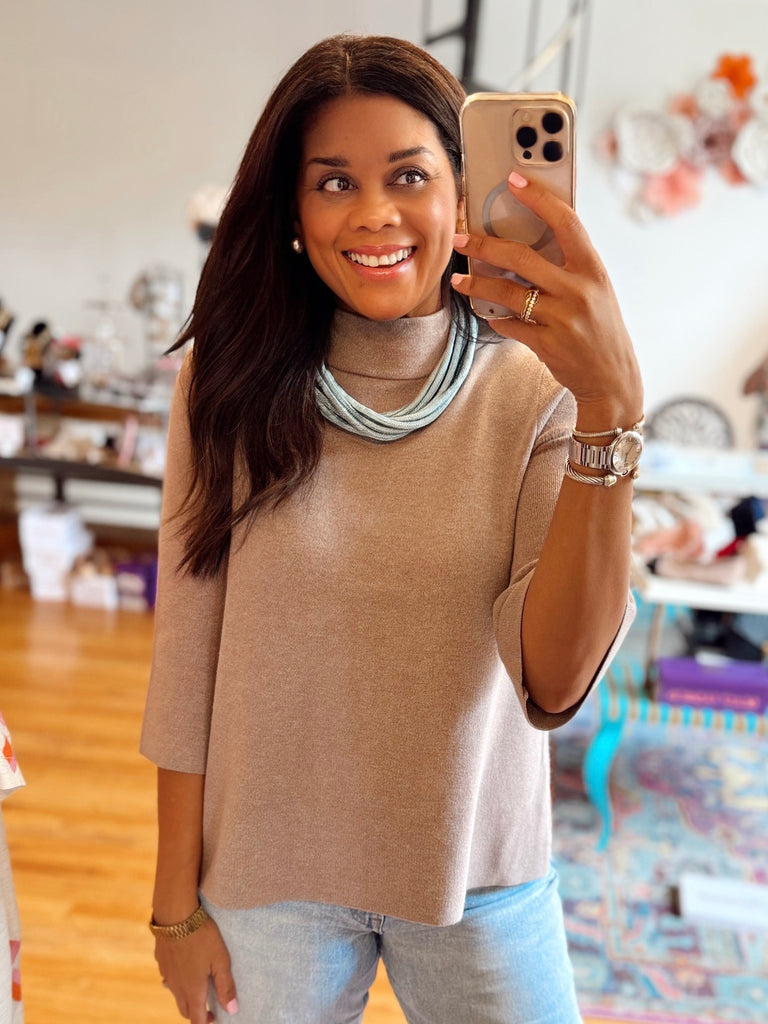 Agnes Knit Sweater- Mocha