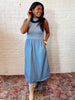 Sloane Midi Dress Blue
