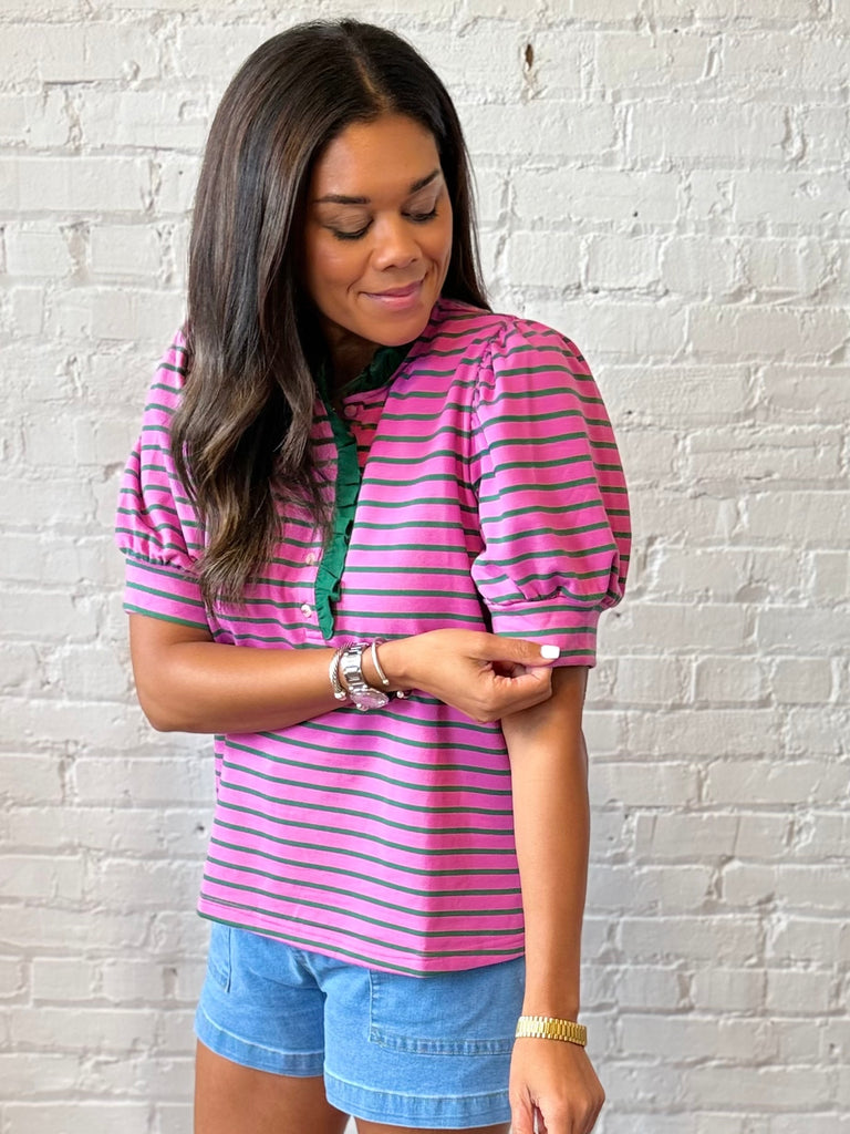 Prep Rally Ruffle Top