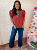 Yuletide Plaid Top