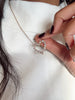 CZ Diamond Heart Necklace