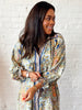 Boho Mosaic Midi Dress