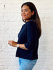 Agnes Knit Sweater - Navy
